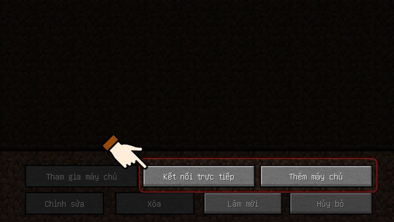 Lựa chọn tham gia server đã có hoặc tạo server mới