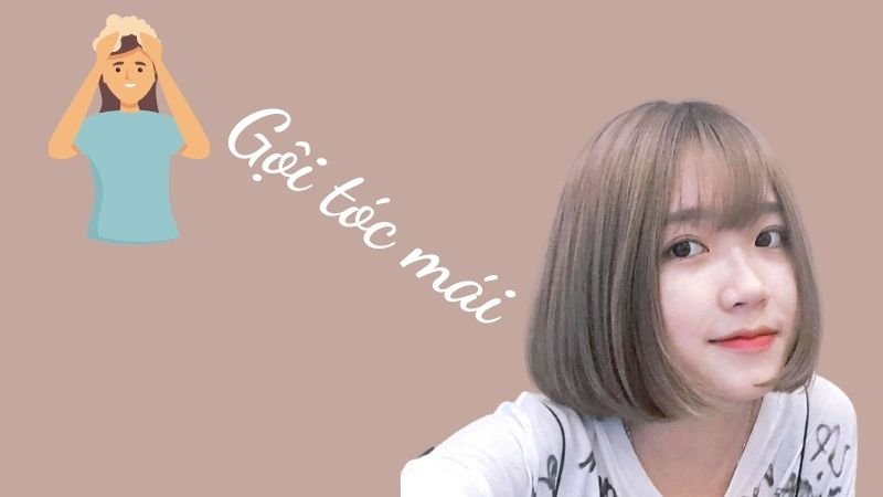 Gội tóc mái giúp tóc không bị bết Gội tóc mái giúp tóc không bị bết