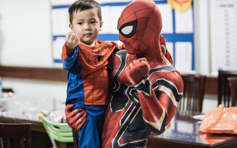 Người nhện là nhân vật được các em nhỏ yêu thích