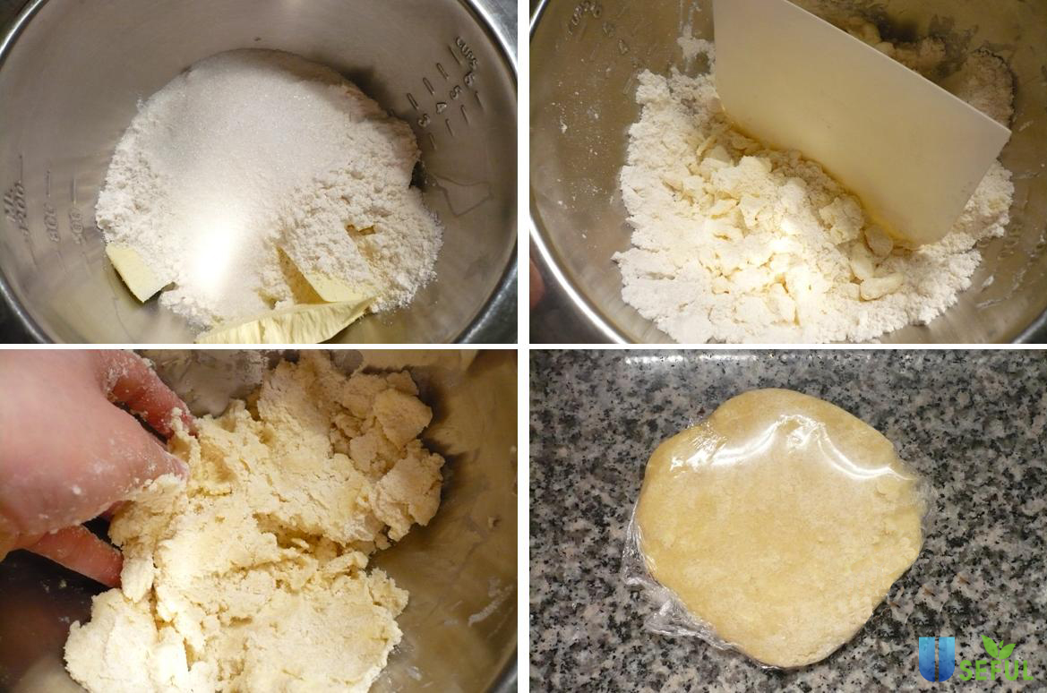 Trộn đều phần bột và nặn thành hình ra khay