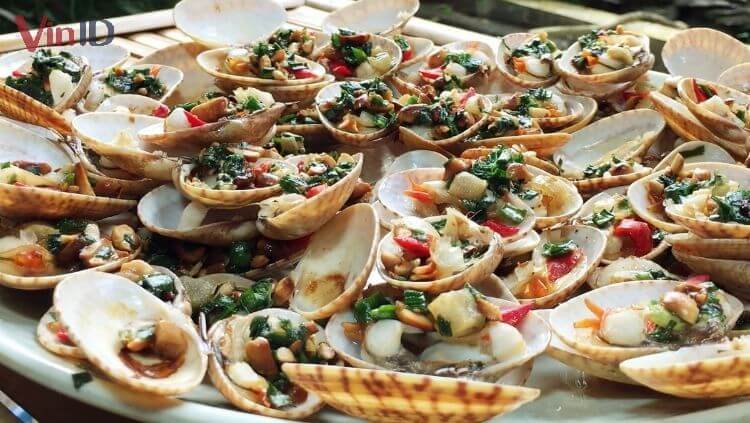 Thành phẩm món sò điệp nướng mỡ hành ngọt thơm, hấp dẫn