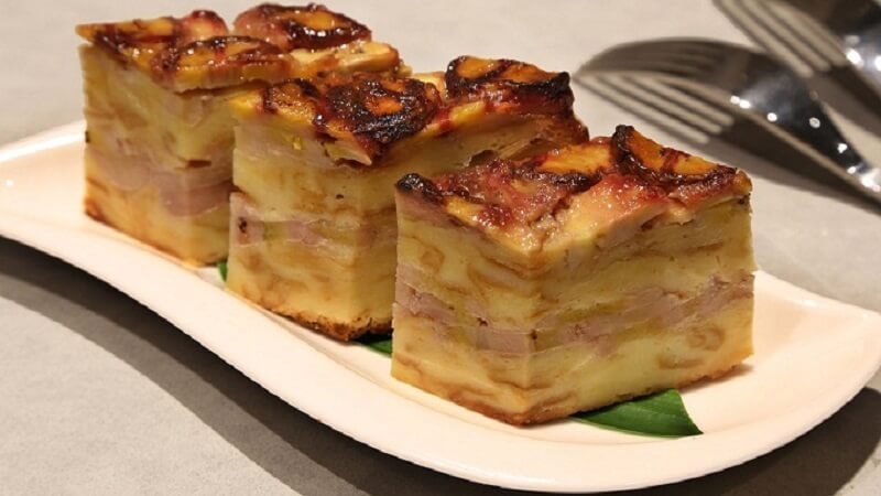 Bánh có màu sắc bắt mắt, thơm phức