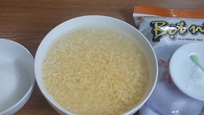 Nguyên liệu làm bánh rợm nhân đậu xanh