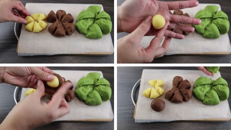 Vo tròn nhân cacao Vo tròn nhân cacao