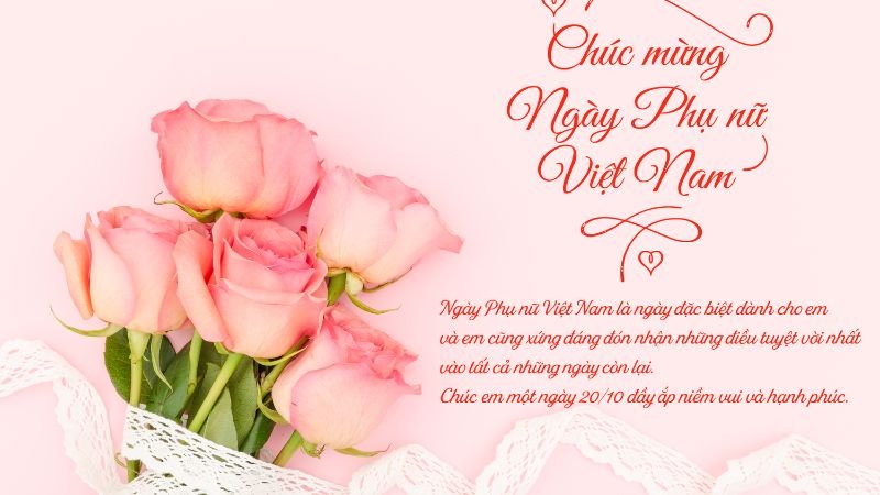 Thiệp 20/10 dành tặng người yêu