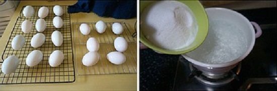 đun nước muối - cách làm trứng muối