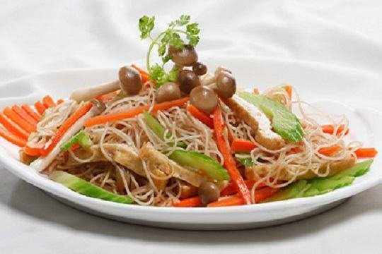 Bún xào rau củ chay