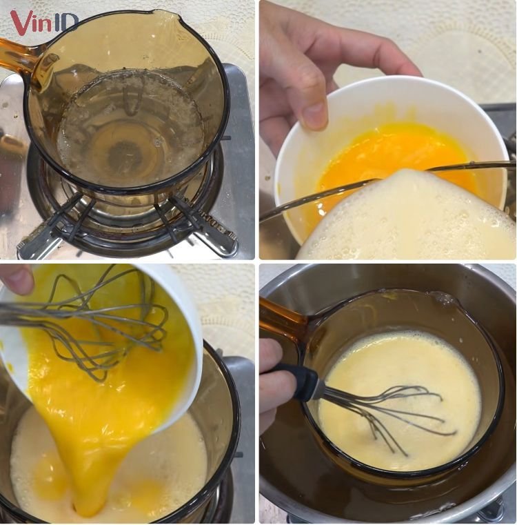Các bước làm bánh flan Các bước làm bánh flan