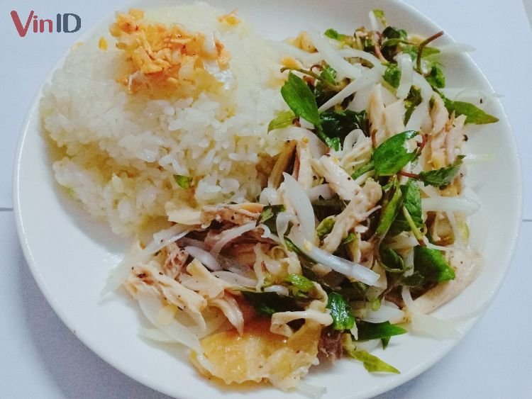 Xôi gà xé sợi Xôi gà xé sợi