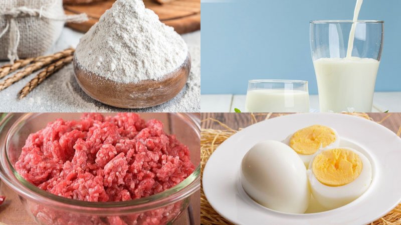 Nguyên liệu làm bánh bao bằng bột mì không cần bột nở Nguyên liệu làm bánh bao bằng bột mì không cần bột nở