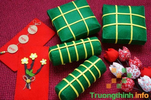                           3 Cách làm bánh chưng bằng giấy trang trí Tết đơn giản mà đẹp