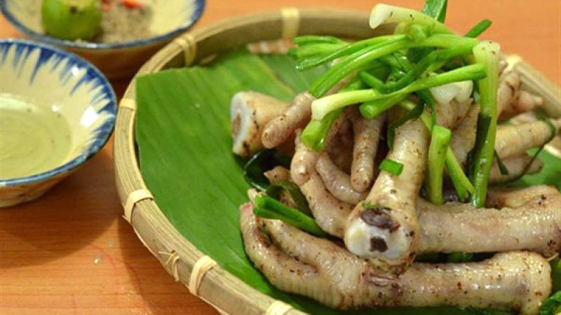 Chân gà hấp hành Chân gà hấp hành