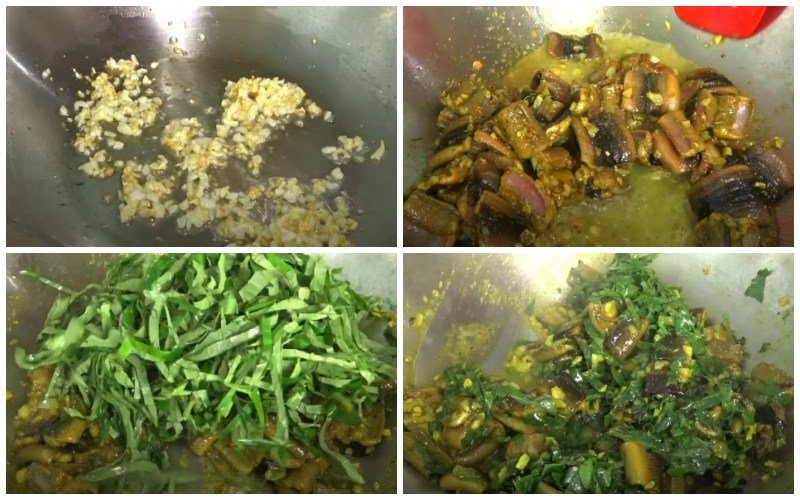 Xào lươn sả ớt lá lốt