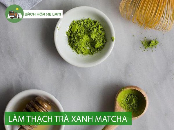 Cách là m thạch trà xanh từ bột rau câu Cách là m thạch trà xanh từ bột rau câu
