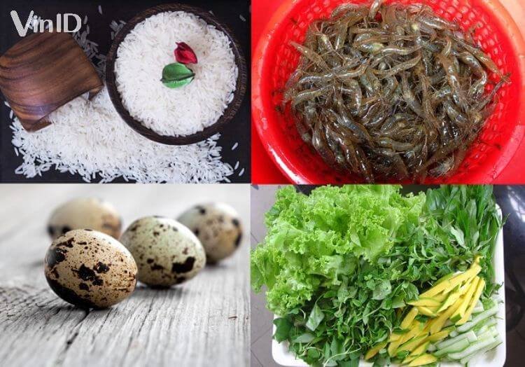Một số nguyên liệu làm bánh căn Nha Trang Một số nguyên liệu làm bánh căn Nha Trang