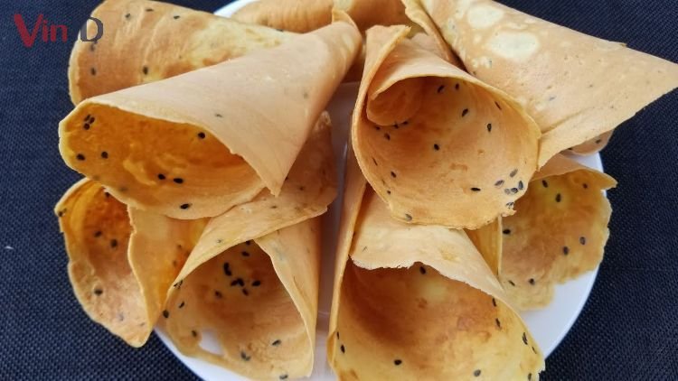 Bánh kẹp mè đen