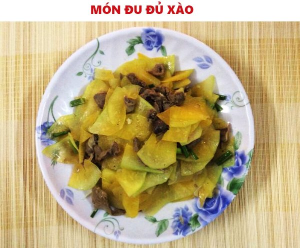 Cách làm món đu đủ xào tỏi