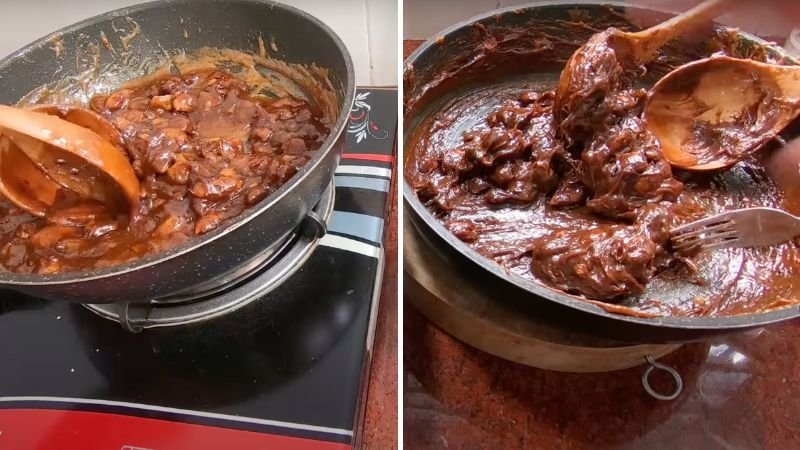 Nấu me với đường Nấu me với đường