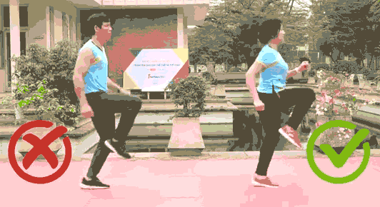 Chạy tại chỗ - Bài tập aerobic giảm mỡ bụng hiệu quả
