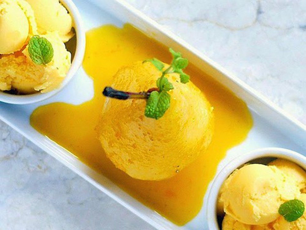 cách làm kem xoài với sữa ông thọ