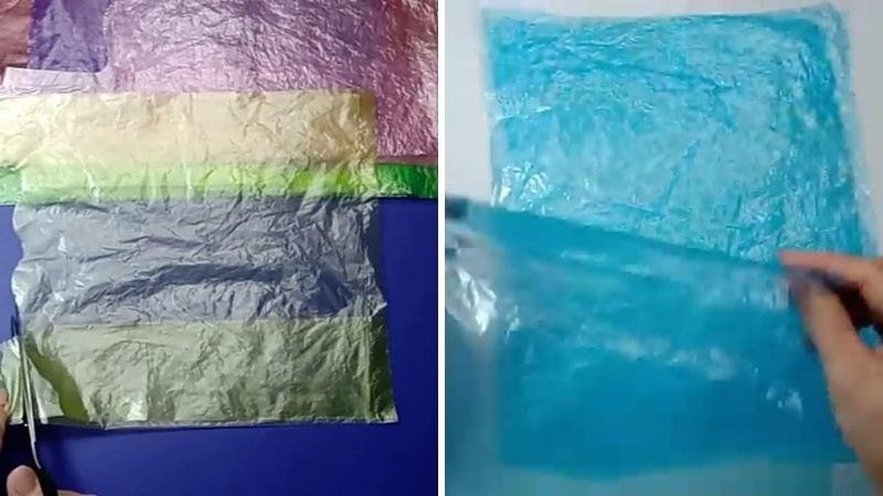 Cắt và đặt túi nylon