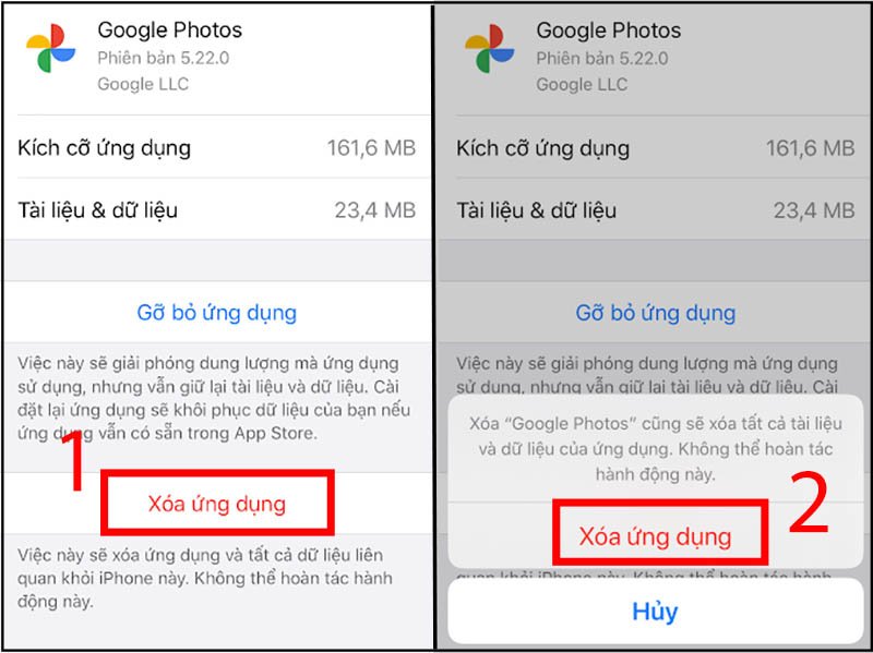 Xóa ứng dụng