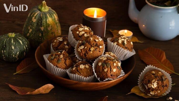 Món bánh yến mạch bí đỏ thơm ngon, hấp dẫn