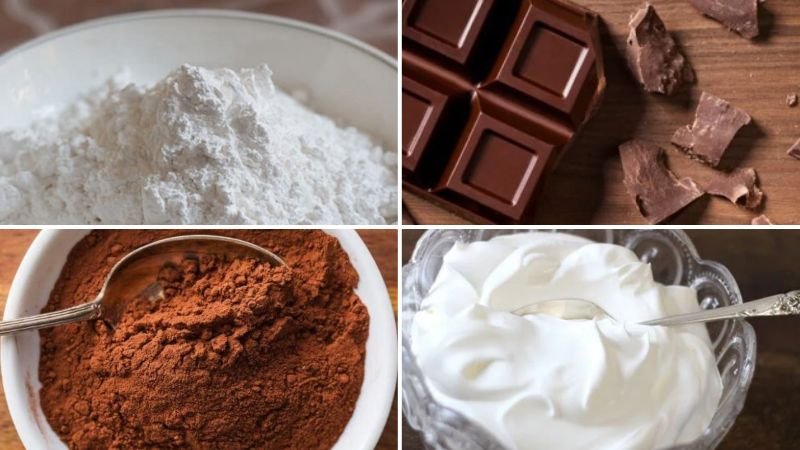 Nguyên liệu làm bánh macaron socola