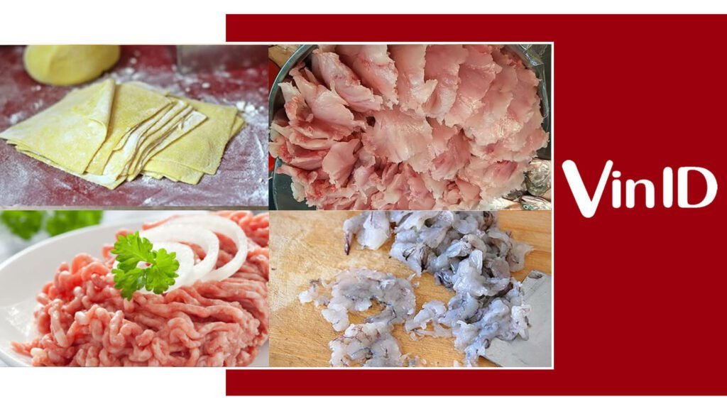 Nguyên liệu làm hoành thánh chiên vị Trung Hoa