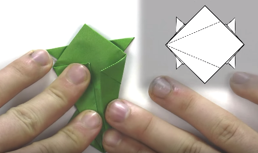 Cách gấp con ếch nhảy xa