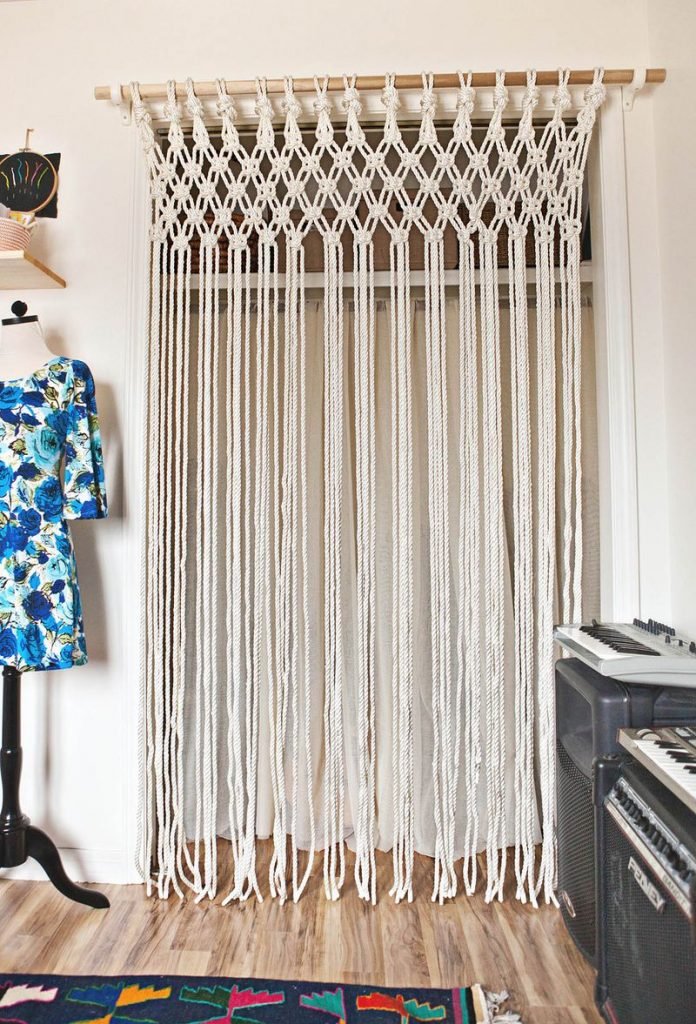 Cách tự làm rèm Macrame
