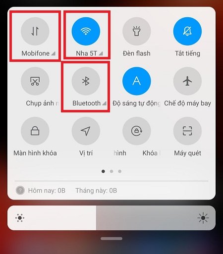 Tắt các kết nối không dây khi không cần thiết Tắt các kết nối không dây khi không cần thiết