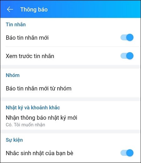 Tắt thông báo những ứng dụng không cần thiết Tắt thông báo những ứng dụng không cần thiết