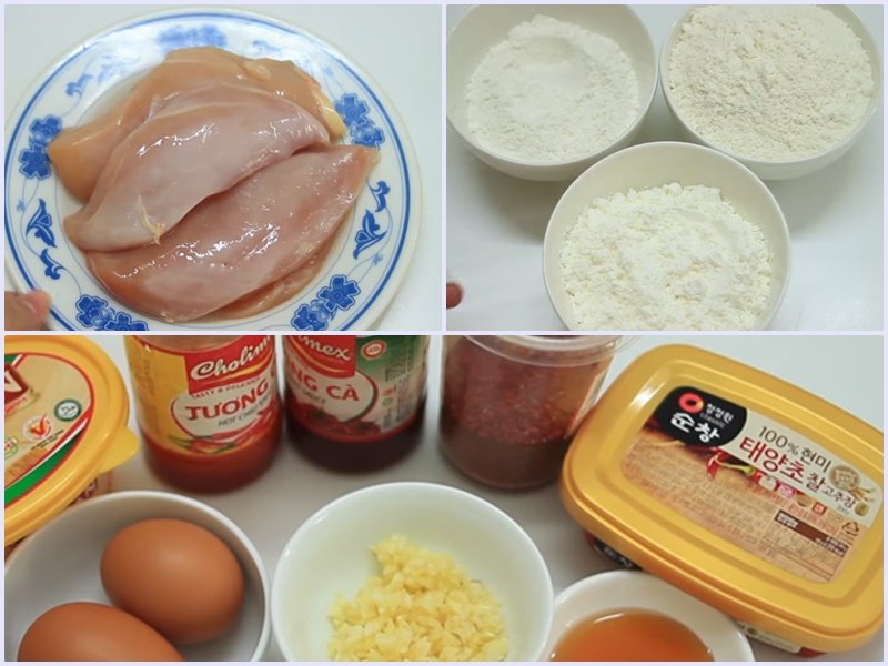 Nguyên liệu làm gà bắp ram