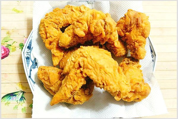 Thành phẩm món gà rán KFC