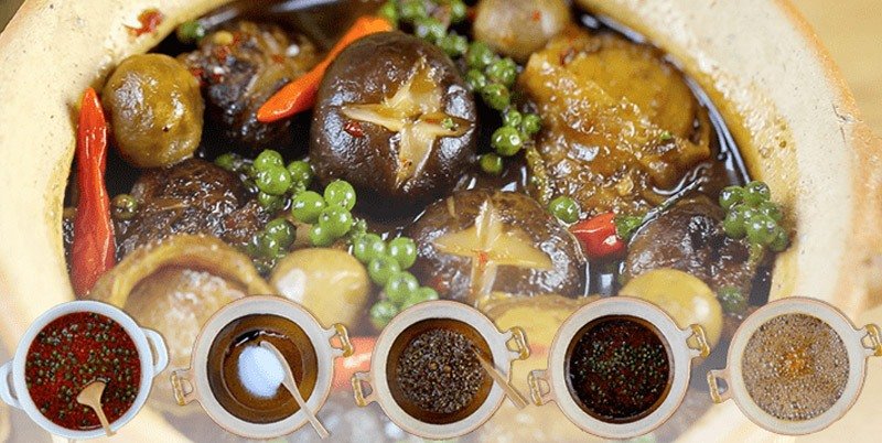 Nấm kho tiêu chay
