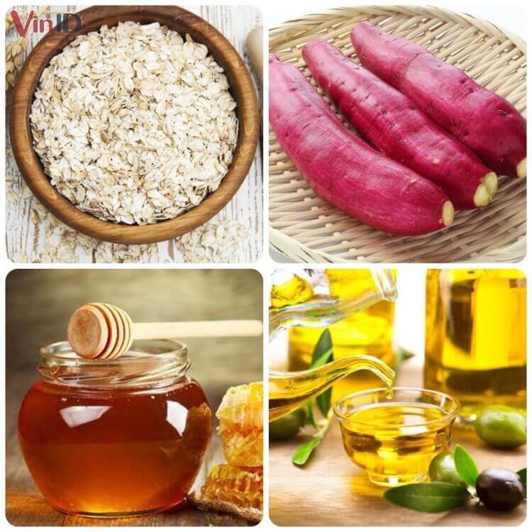 Nguyên liệu làm bánh yến mạch bằng chảo