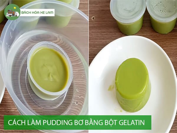 CÃ¡ch lÃ m pudding bÆ¡ báº±ng bá»™t gelatin