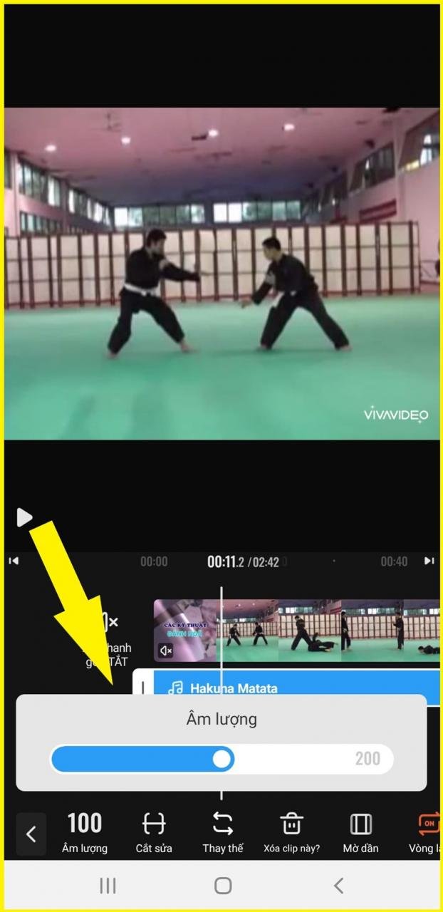 Điều chỉnh âm lượng bản nhạc