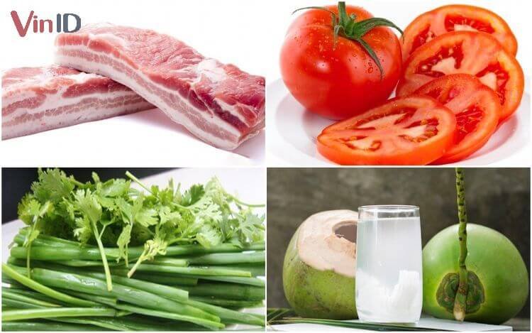 Các nguyên liệu chính làm nước sốt bánh mì thịt khìa Các nguyên liệu chính làm nước sốt bánh mì thịt khìa