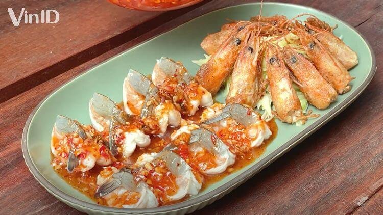 Tôm sống sốt Thái kích thích vị giác 