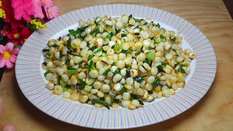 Bắp xào mỡ hành