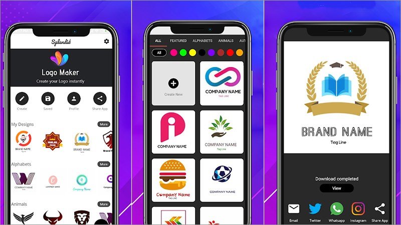 Thiết kế Logo miễn phí Splendid App Maker Thiết kế Logo miễn phí Splendid App Maker
