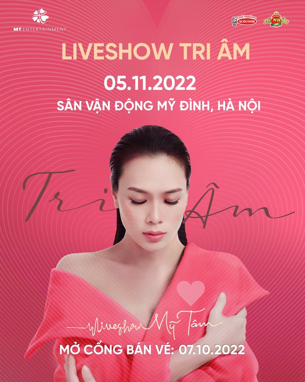 Poster chính thức của Liveshow Tri Âm tại Hà Nội.
