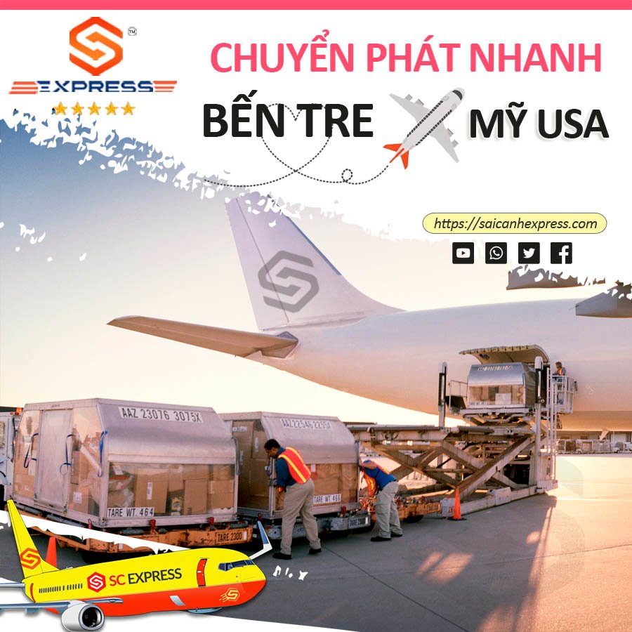 Chuyển phát nhanh từ Bến Tre đi Mỹ