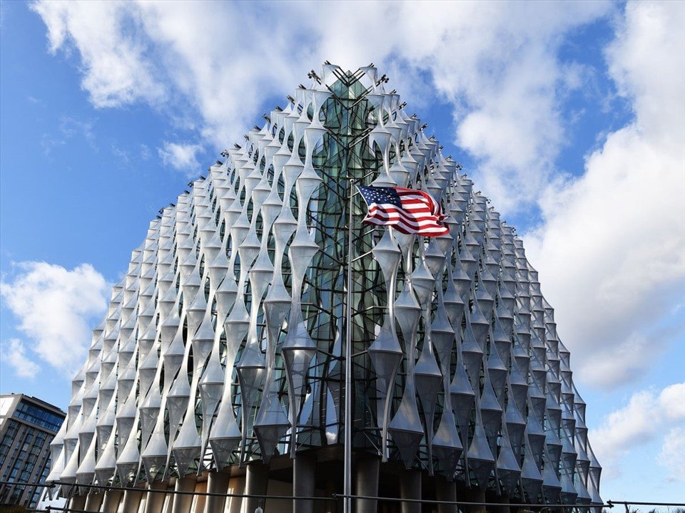 Đại sứ quán Mỹ tại London. Ảnh: US Embassy in London