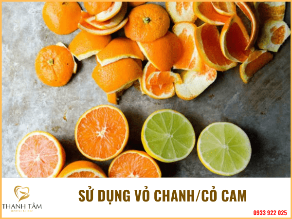 Sử dụng vỏ cam, vỏ chanh