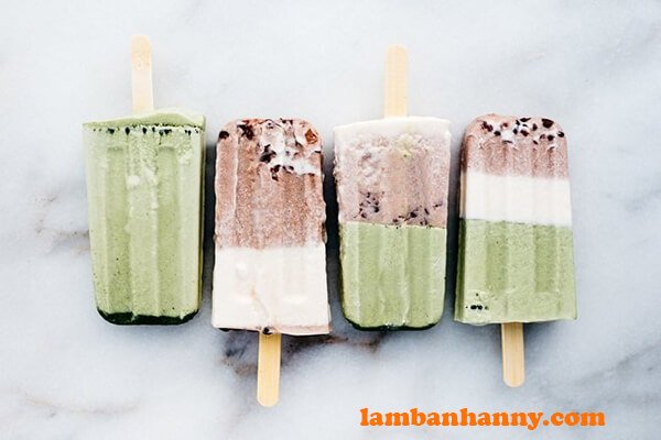 Kem đậu đỏ kiwi