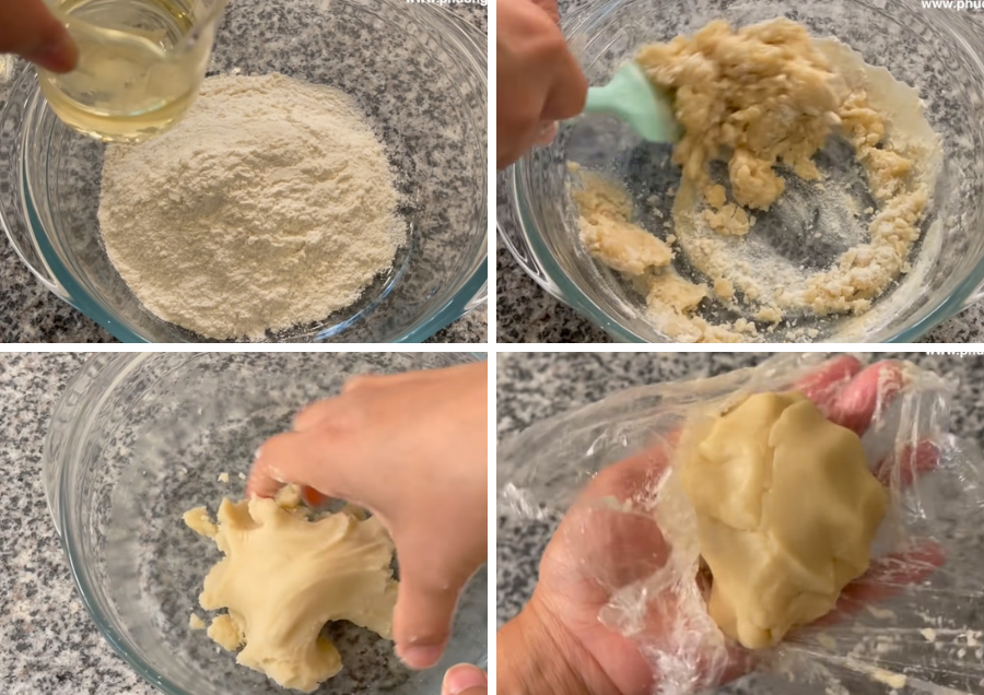 Làm vỏ bánh pía khoai môn