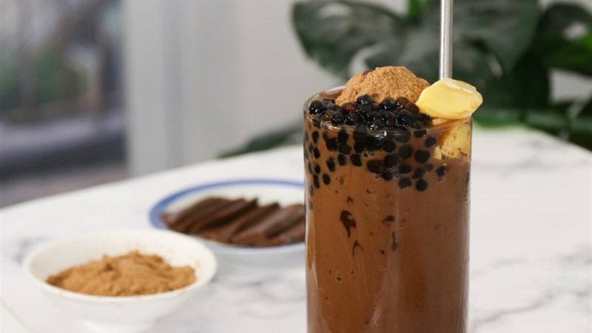 2 cách làm milo dầm bánh flan và milo dầm trân châu